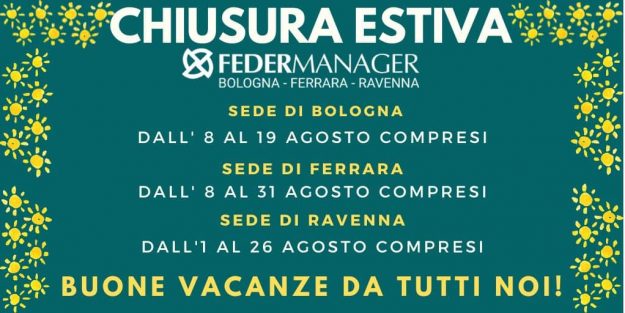 Chiusure Estive 2022