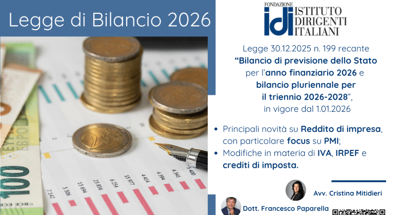 Legge di Bilancio 2026 open webinar